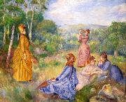 Young Ladies Playing Badminton Auguste renoir